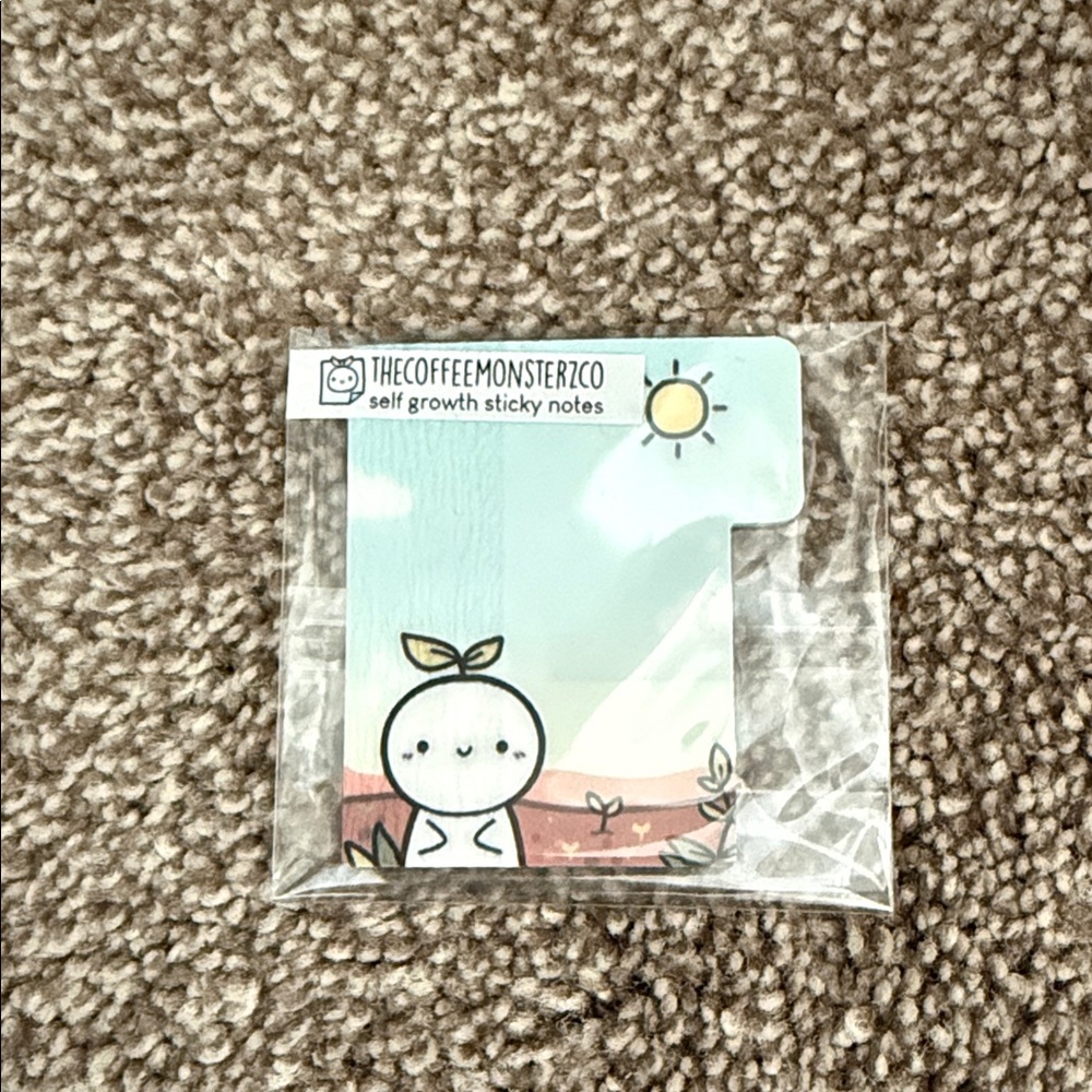 CoffeeMonsterzCo Self Growth Sticky Notes